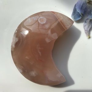 Flower Agate Banded Moon